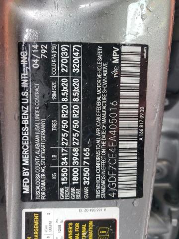 4JGDF7CE4EA405016 Mercedes-Benz Gl 450 4matic