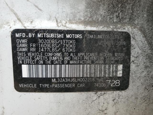 ML32A3HJ6LH002218 Mitsubishi MIRAGE ES