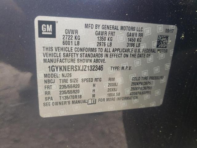 1GYKNERSXJZ132346 Cadillac Xt5 Premium Luxury