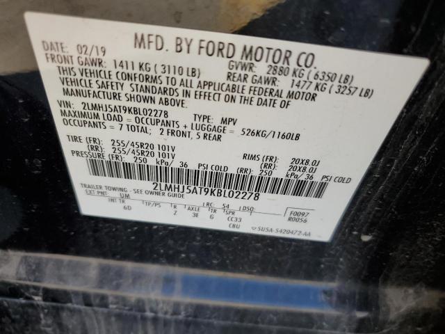 2LMHJ5AT9KBL02278 Lincoln MKT