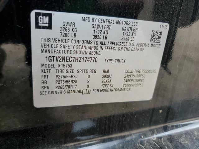 1GTV2NEC7HZ174770 GMC Sierra K1500 Slt