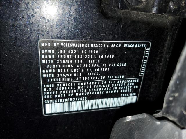 3VVEX7B28PM312603 Volkswagen TAOS SE
