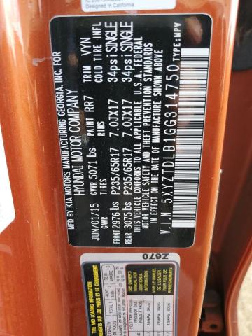 5XYZTDLB1GG314750 Hyundai SANTA FE SPORT