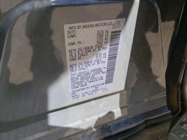 5N1DR3BD7PC260599 Nissan Pathfinder Sv