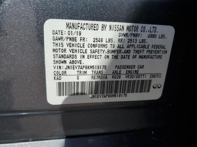 JN1EV7AP6KM519175 Infiniti Q50 LUXE