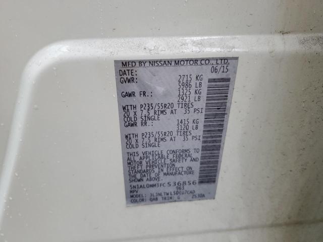 5N1AL0MM3FC536856 Infiniti QX60