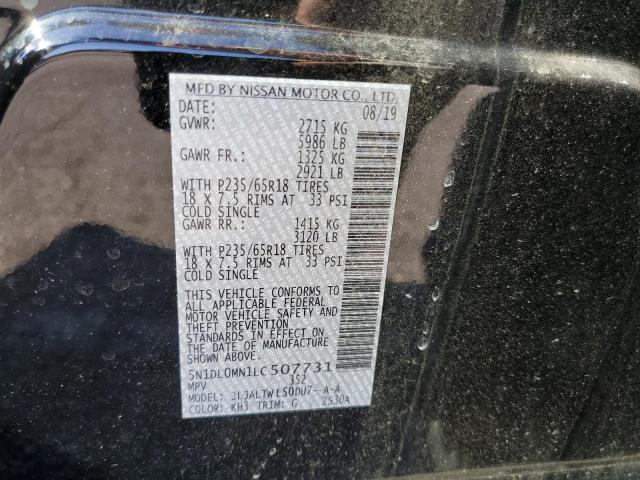 5N1DL0MN1LC507731 Infiniti QX60 LUXE