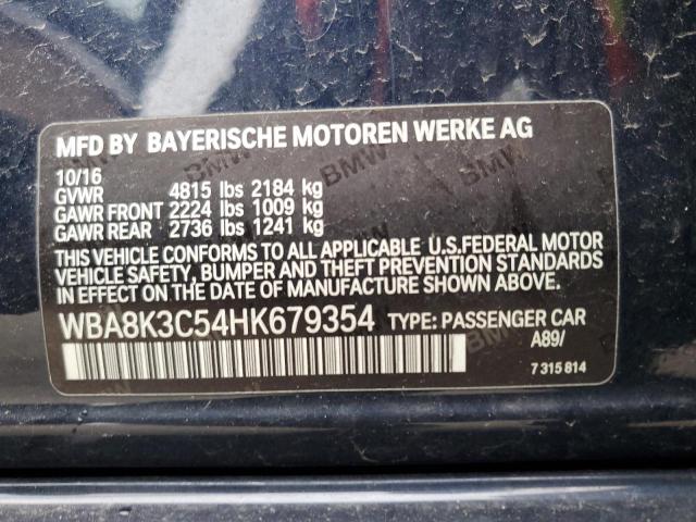 WBA8K3C54HK679354 BMW 330 XI