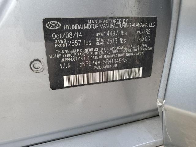 5NPE34AF5FH104843 Hyundai Sonata Sport