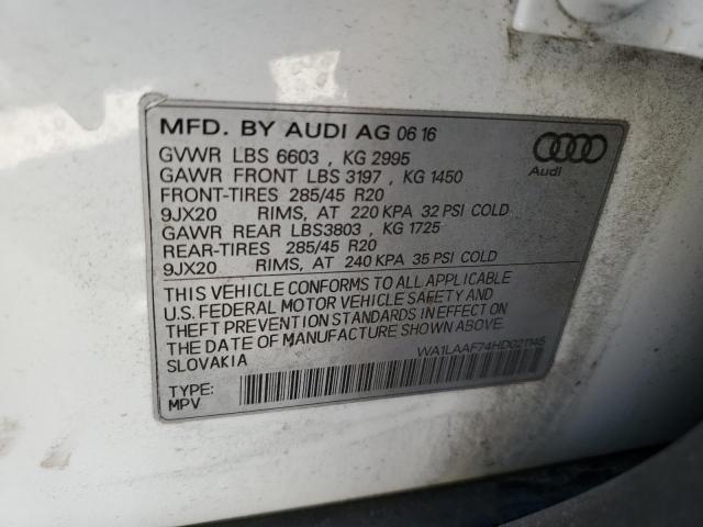 WA1LAAF74HD021145 Audi Q7 Premium Plus
