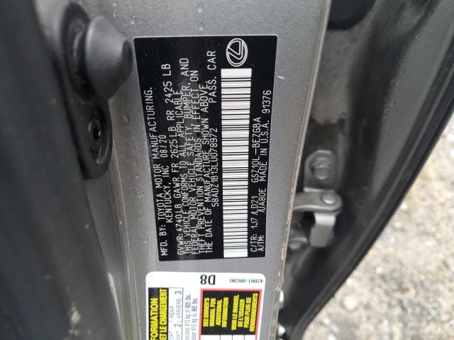 58ADZ1B13LU078972 Lexus ES 350