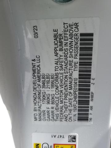 19XFL2H80PE010410 Honda Civic Sport