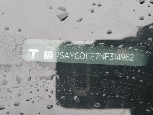 7SAYGDEE7NF314962 Tesla Model Y