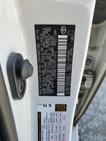 JTDKARFU5G3016370 Toyota Prius