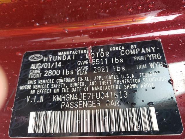 KMHGN4JE7FU041613 Hyundai Genesis 3.8l