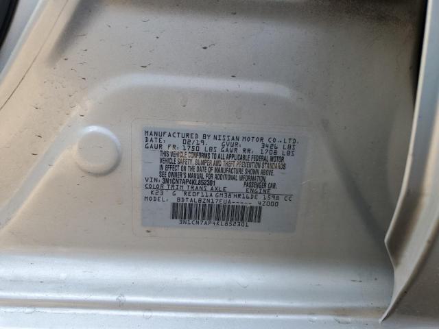 3N1CN7AP4KL852301 Nissan VERSA S