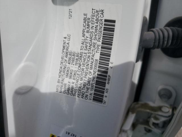 19XFL1H82NE006608 Honda Civic Sport Touring