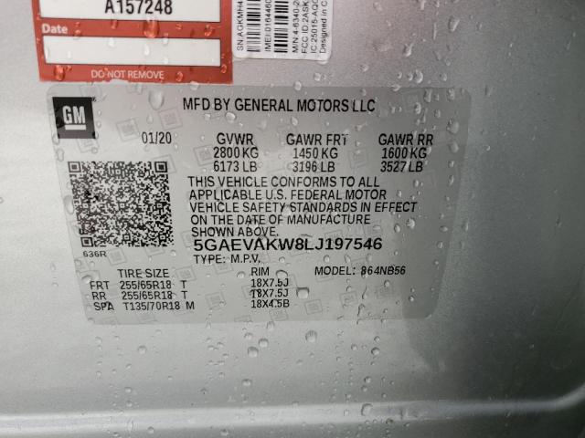 5GAEVAKW8LJ197546 Buick Enclave Essence