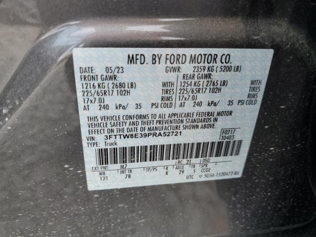 3FTTW8E39PRA52721 Ford Maverick Xl