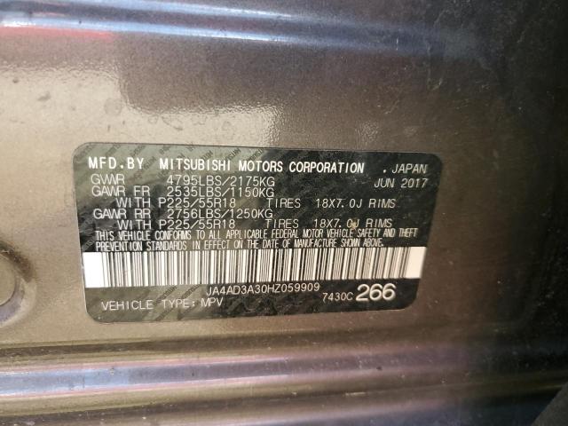 JA4AD3A30HZ059909 Mitsubishi Outlander Se