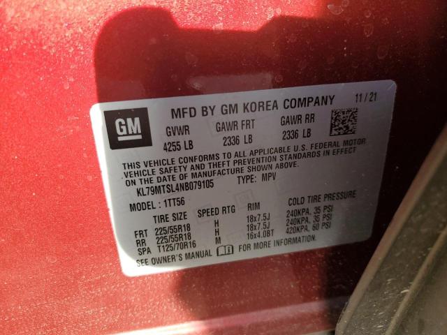 KL79MTSL4NB079105 Chevrolet Trailblazer Rs