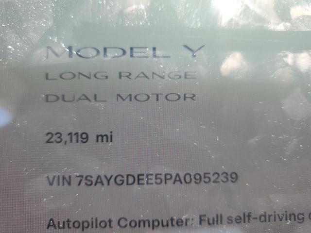 7SAYGDEE5PA095239 Tesla Model Y