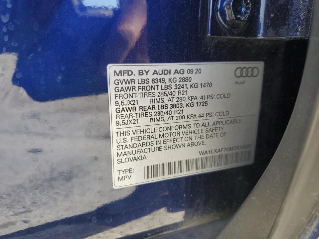 WA1LXAF70MD013231 Audi Q7 Premium Plus