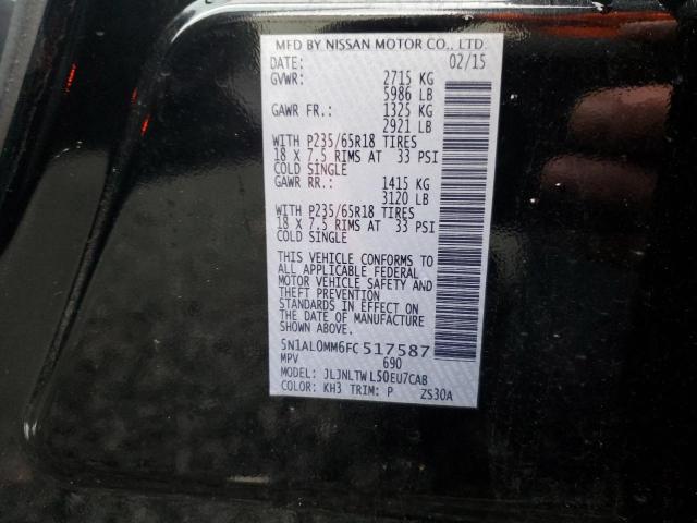 5N1AL0MM6FC517587 Infiniti QX60