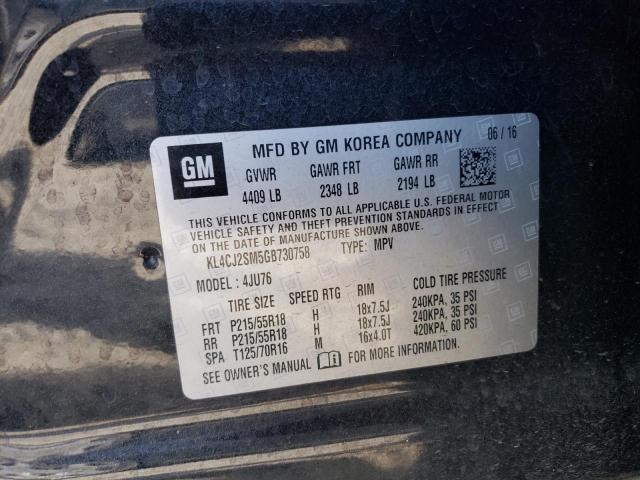 KL4CJ2SM5GB730758 Buick Encore Sport Touring