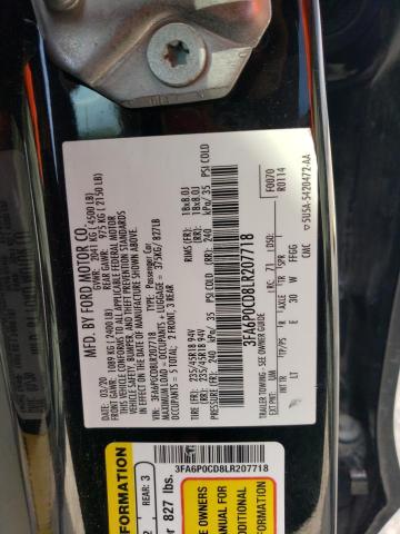 3FA6P0CD8LR207718 Ford FUSION SEL