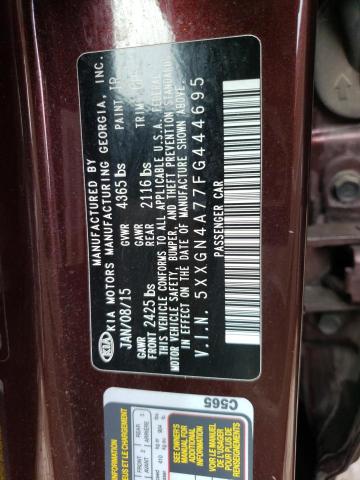 5XXGN4A77FG444695 KIA OPTIMA EX