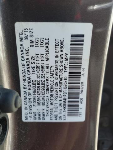 2HKRM4H79FH695210 Honda CR-V EXL