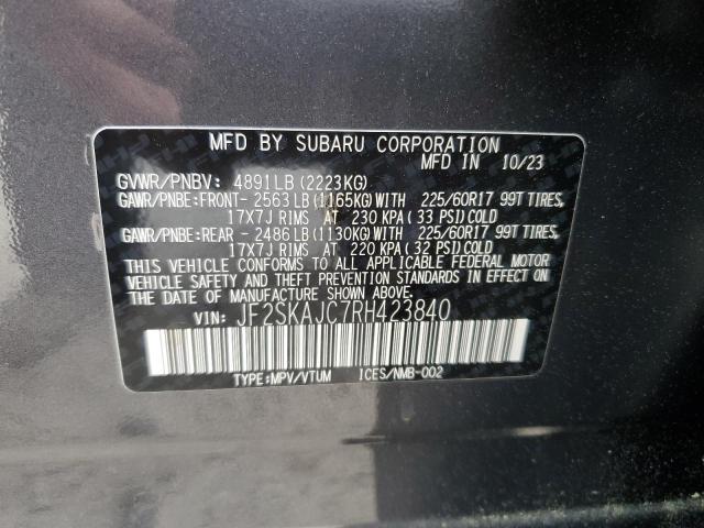 JF2SKAJC7RH423840 Subaru Forester Wilderness
