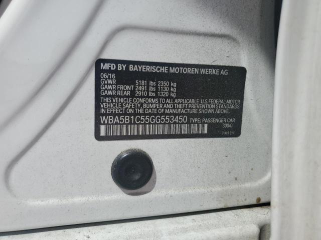 WBA5B1C55GG553450 BMW 535 I