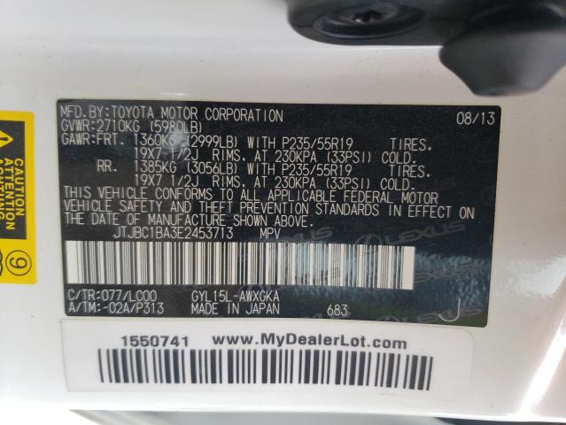 JTJBC1BA3E2453713 Lexus RX 450