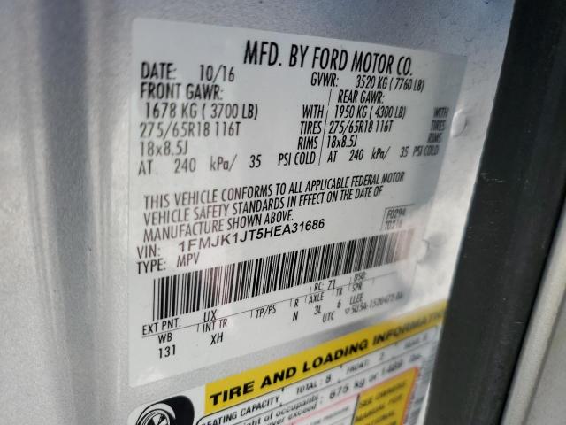 1FMJK1JT5HEA31686 Ford Expedition El Xlt