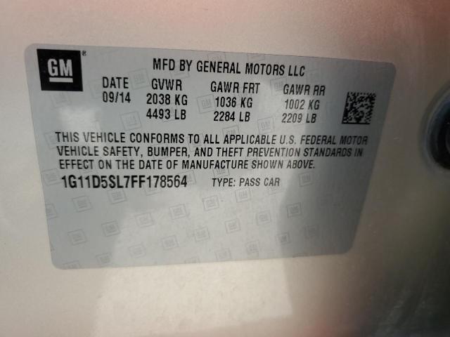 1G11D5SL7FF178564 Chevrolet MALIBU 2LT