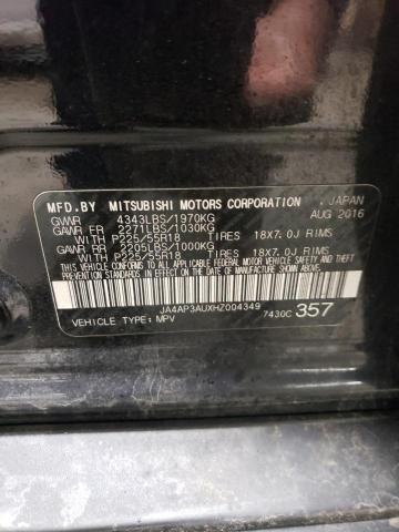 JA4AP3AUXHZ004349 Mitsubishi Outlander Sport Es