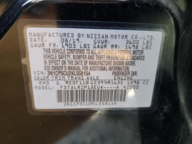 3N1CP5CU2KL558154 Nissan KICKS S