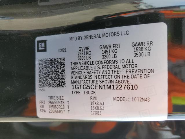 1GTG5CEN1M1227610 GMC Canyon Elevation