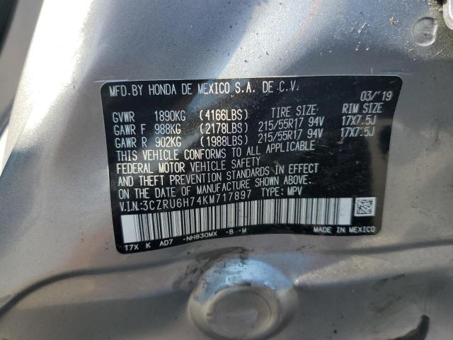3CZRU6H74KM717897 Honda Hr-v Exl