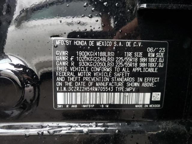 3CZRZ2H54RM705543 Honda HR-V SPORT