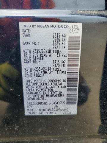 5N1DL0MM5HC556025 Infiniti QX60