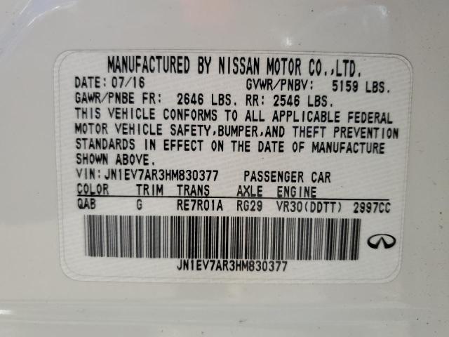 JN1EV7AR3HM830377 Infiniti Q50 Premium