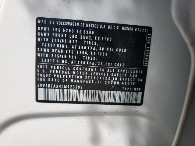 3VV1B7AX4LM123399 Volkswagen TIGUAN S