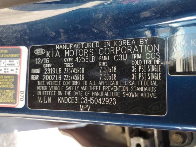 KNDCE3LC8H5042923 KIA Niro Ex Touring