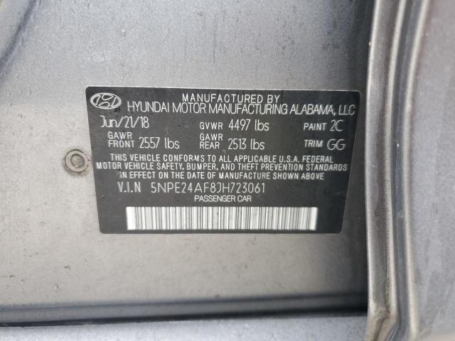 5NPE24AF8JH723061 Hyundai SONATA SE