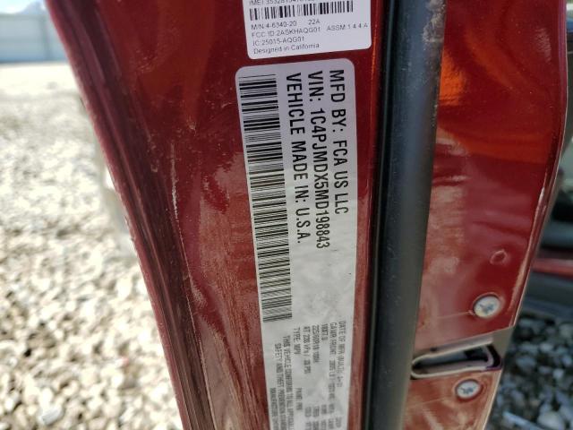 1C4PJMDX5MD198843 Jeep Cherokee Limited