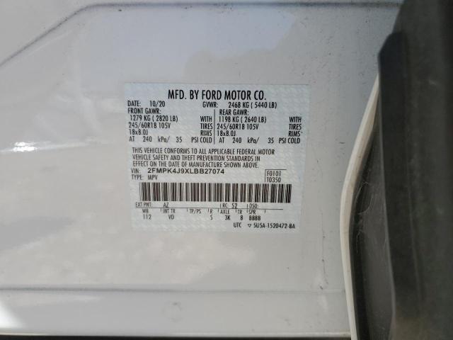 2FMPK4J9XLBB27074 Ford EDGE SEL