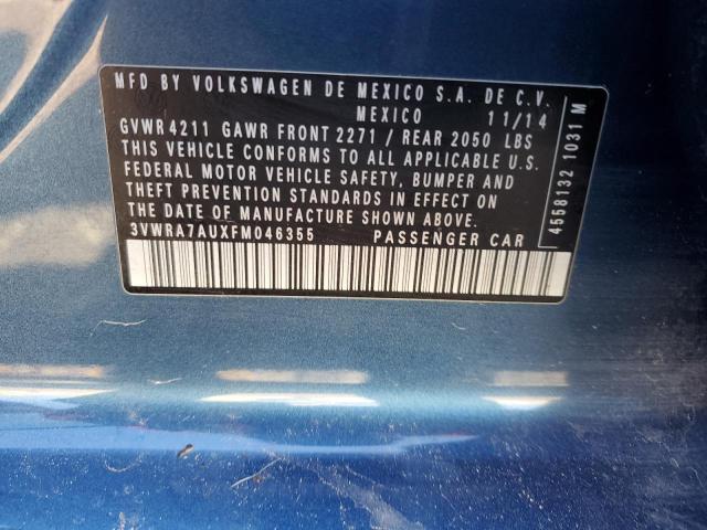 3VWRA7AUXFM046355 Volkswagen Golf Tdi
